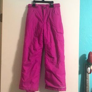 Girls Colombia ski pants size small 7/8